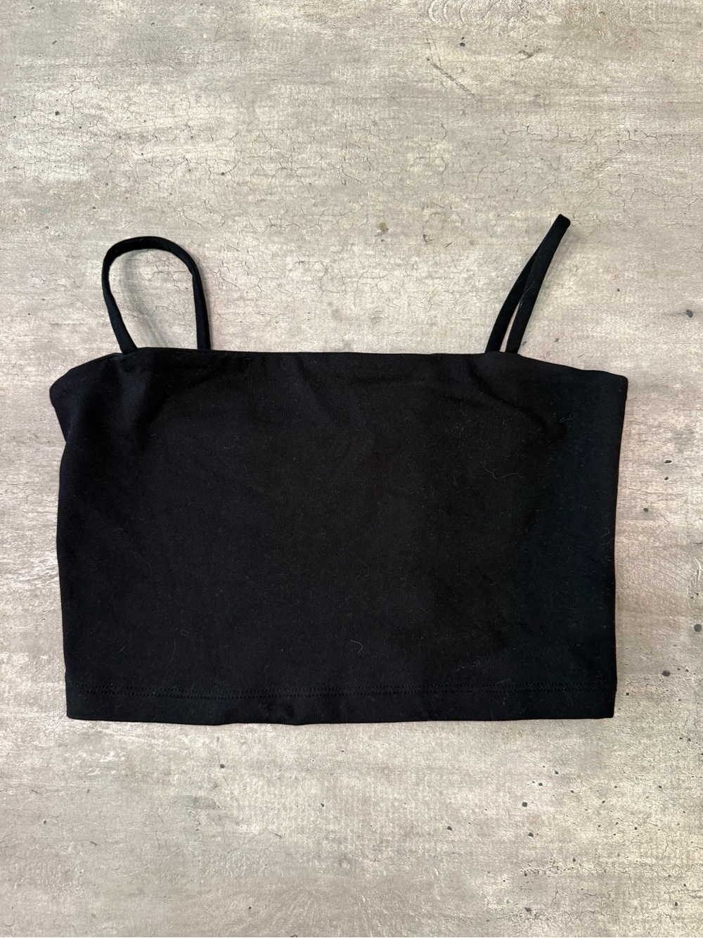 Susana Monaco Black Slim Spaghetti-Strap Camisole